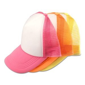 “ראפר” כובע רשת צבעוני בשילוב לבן