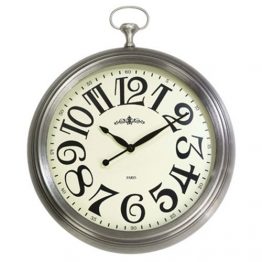 שעון קיר מספרים דמוי שעון כיס ענק קוטר 38 ס”מ