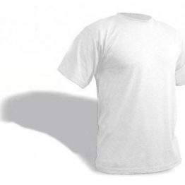 חולצת טריקו 160 גרם צבע לבן – לבן