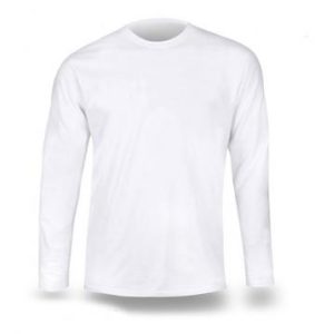 חולצת טריקו שרוול ארוך בצבע לבן