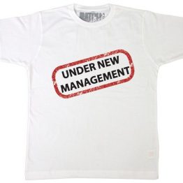 117. חולצה לחתן עם הדפס מצחיק “Under new management”