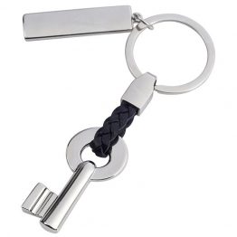 “המפתח” מחזיק מפתחות צמה מעור