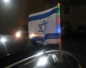 דגל רכב עם תאורת לד