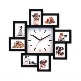 “בזל” שעון קיר עם מסגרות לתמונות