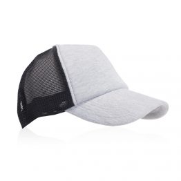“קפטן פלוס” כובע מצחיה 5 פאנל רשת בשילוב בד מלאנז’