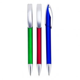 “פלג צבעוני” עט כדורי גוף פלסטיק
